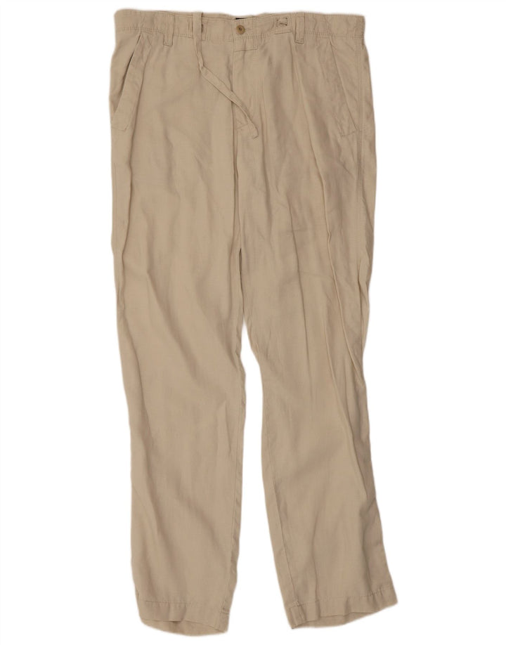 HUGO BOSS Pantalones chinos cómodos para hombre IT 50 Large W38 L33 Beige