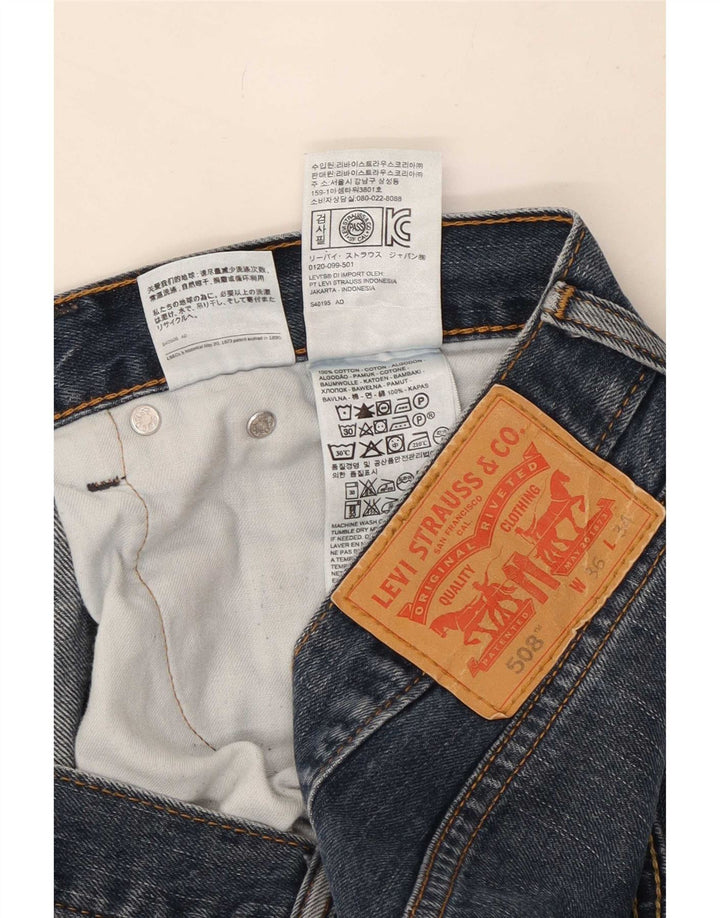 Levi's Jeans rectos 508 para hombre W36 L29 Algodón azul marino