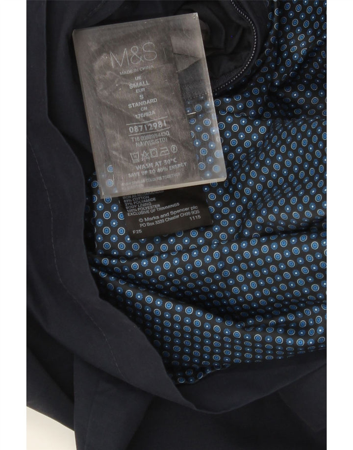 MARKS & SPENCER Chaqueta bomber para hombre UK 36 Small Azul marino Algodón