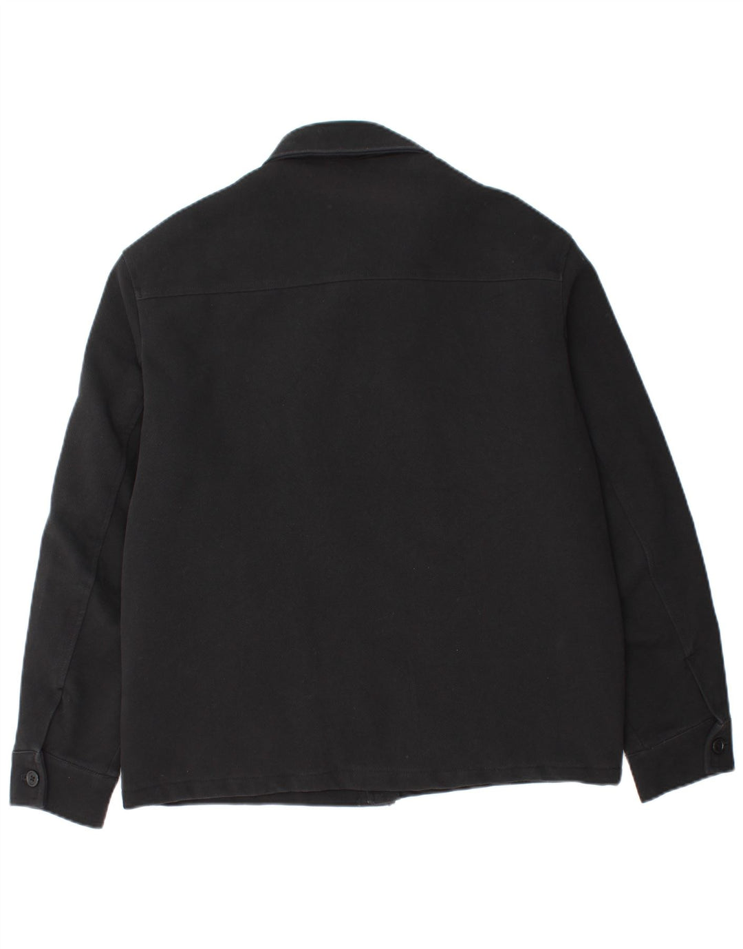 Zara Mens Bomber Jacket UK 38 Medium Negro Algodón