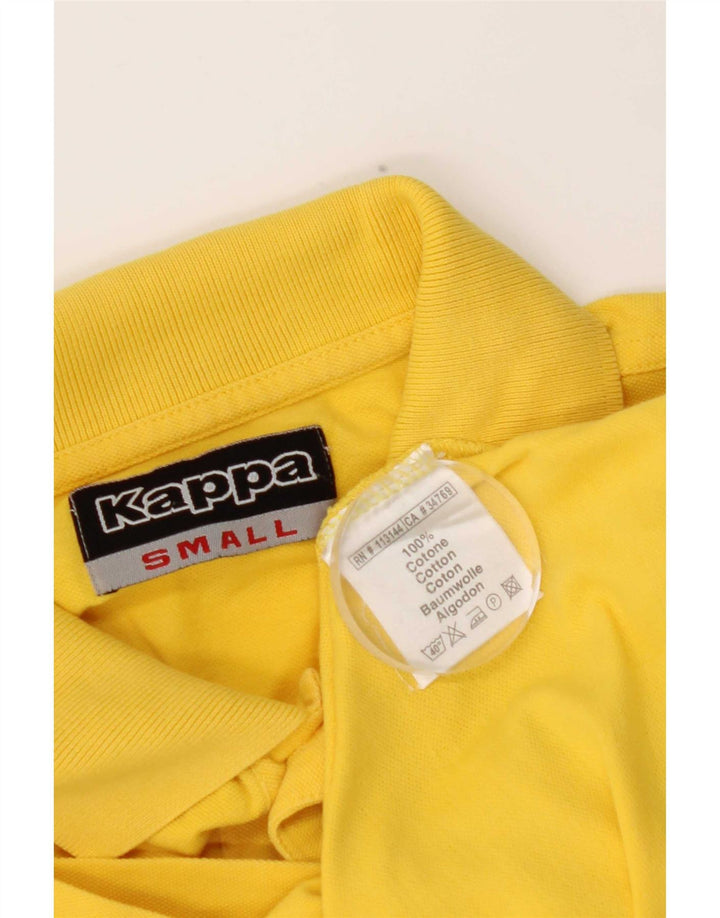 Polo Kappa Hombre Small Amarillo Algodón