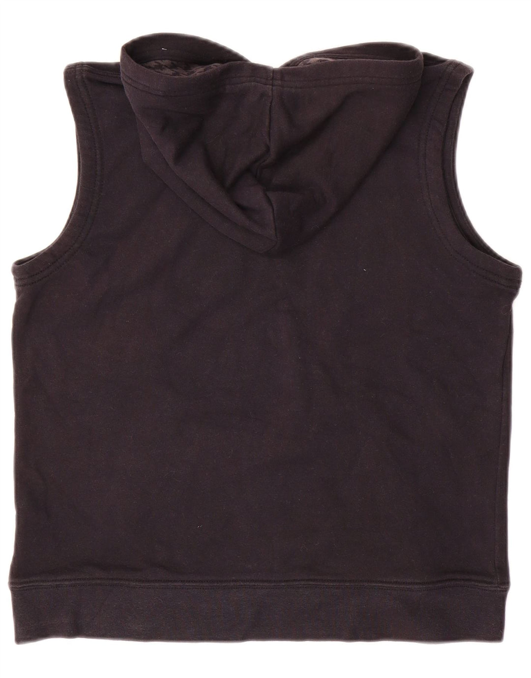 NIKE Jersey con capucha sin mangas para niños, talla mediana, algodón negro, 10-11 años