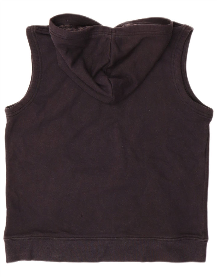 NIKE Jersey con capucha sin mangas para niños, talla mediana, algodón negro, 10-11 años