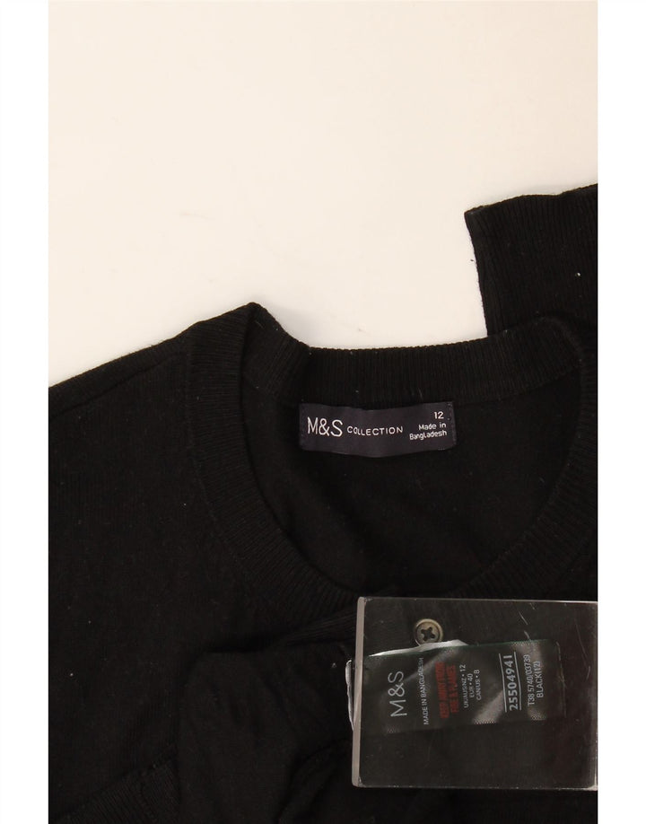 Marks & Spencer - Cárdigan para mujer, talla 40, viscosa negra mediana