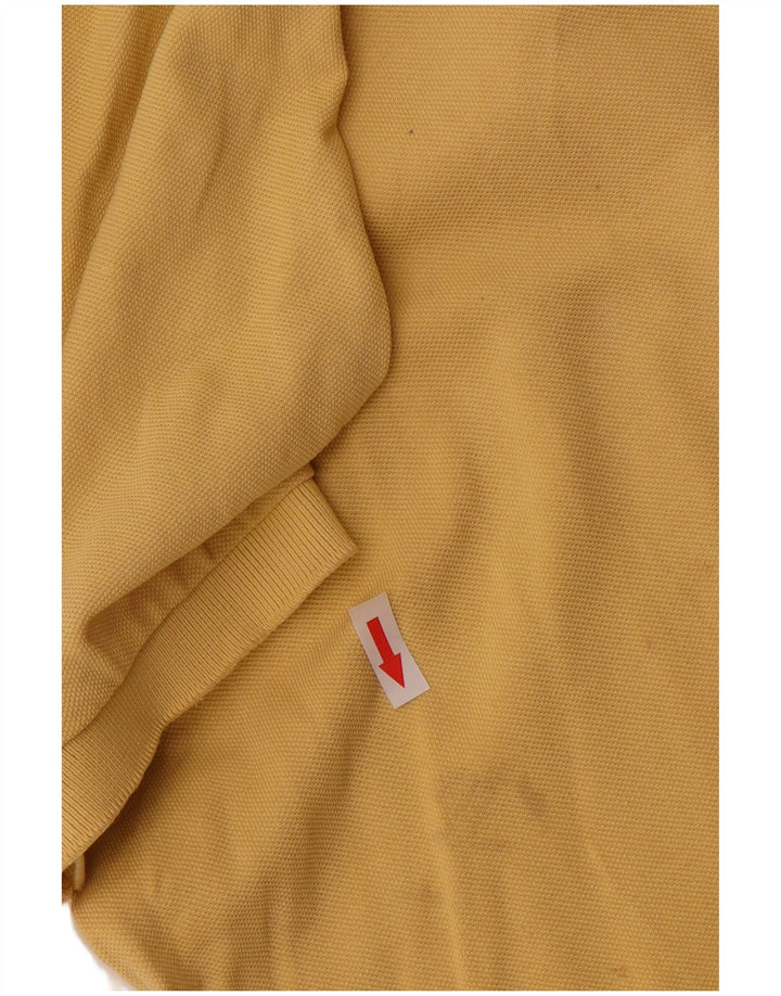 Polo Asics Hombre Grande Algodón Amarillo