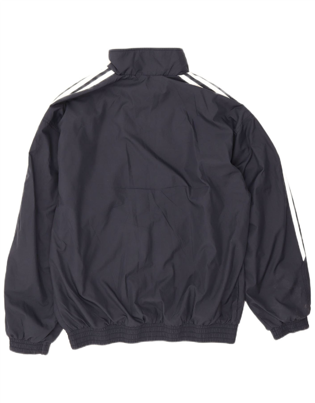 Adidas Hombre Chándal Top Chaqueta UK 38/40 Medio Azul Marino Poliéster