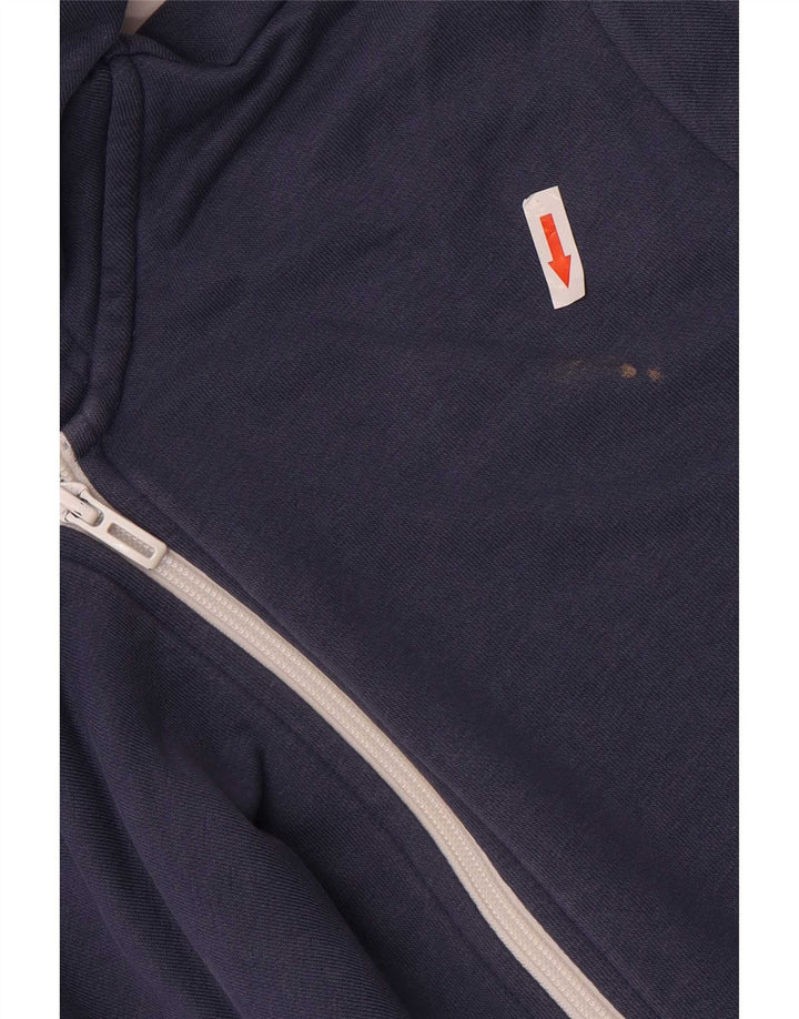 Adidas - Sudadera con capucha y cremallera para hombre, color azul pequeño