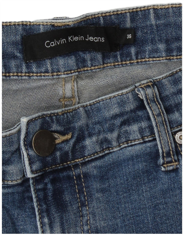 CALVIN KLEIN Vaqueros rectos para hombre W36 L32 Algodón azul