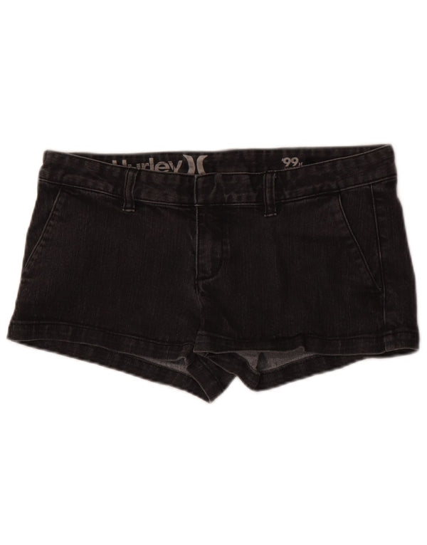 Hurley Shorts De Mezclilla Mujer W29 Algodón Negro Mediano