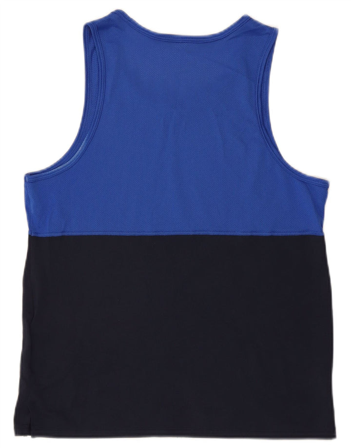 NIKE Hombre Dri Fit Vest Top Medium Multicolor Colorblock Poliéster