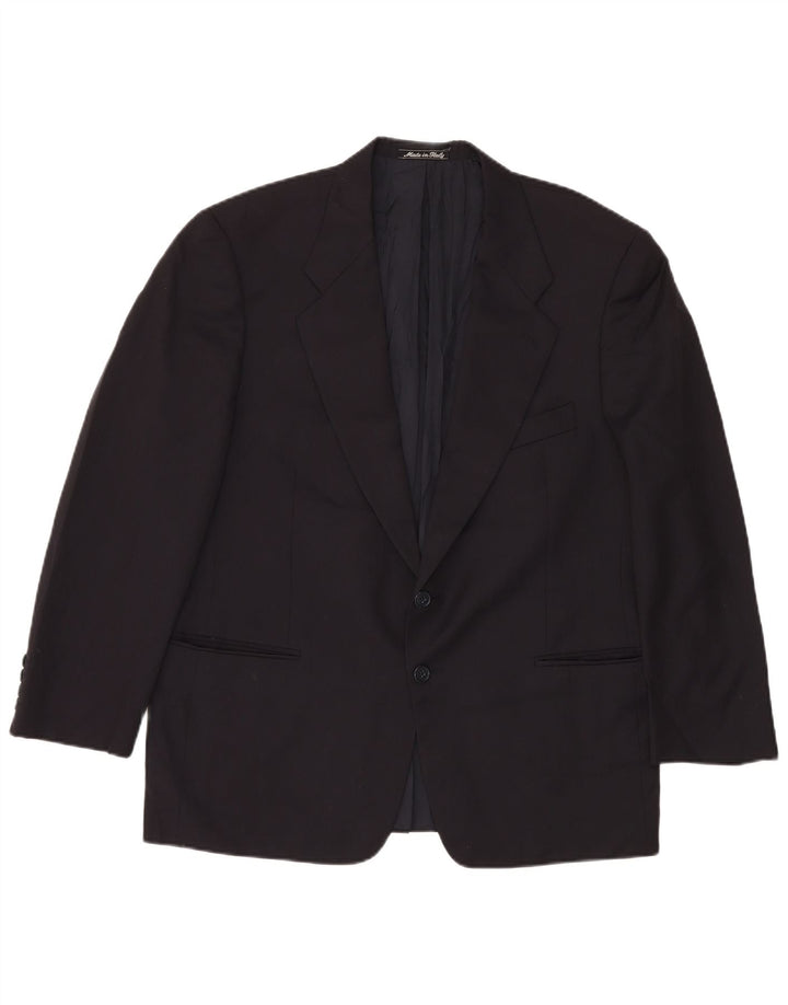 Marks & Spencer Chaqueta tipo blazer de 2 botones para hombre UK 42 XL Azul marino Lana virgen