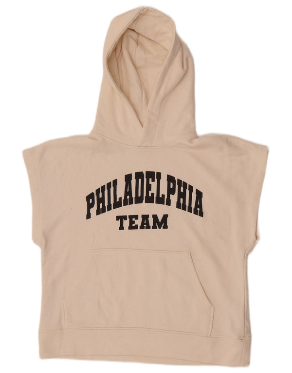 Zara Boys Philadelphia Team Graphic Sudadera con capucha, 11-12 años, color blanco roto
