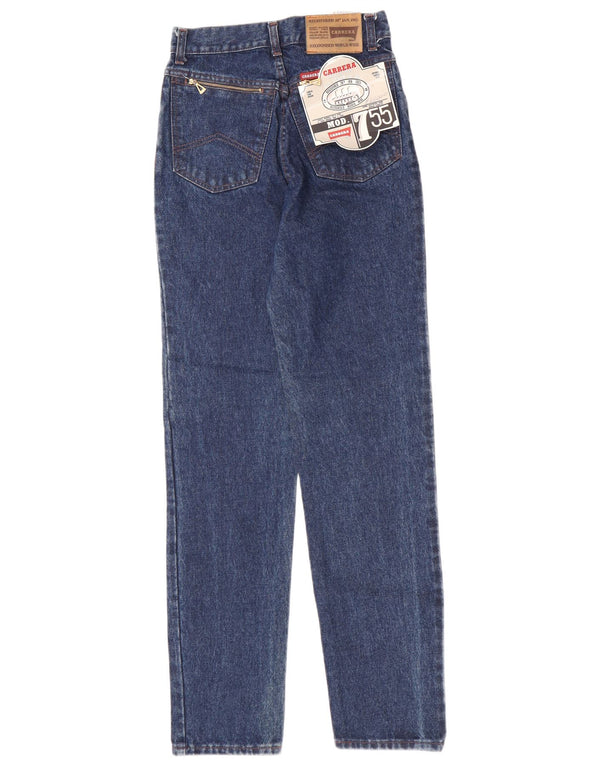 Carrera Jeans cónicos de cintura alta para mujer IT 42 Medium W27 L31 Algodón azul