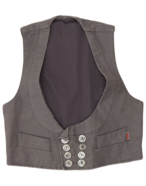 Chaleco VINTAGE Mujer IT 48 XL Algodón Gris