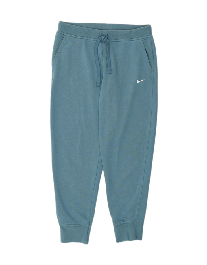 Nike Mujer Dri Fit Chándal Pantalones Joggers UK 44 Azul Medio