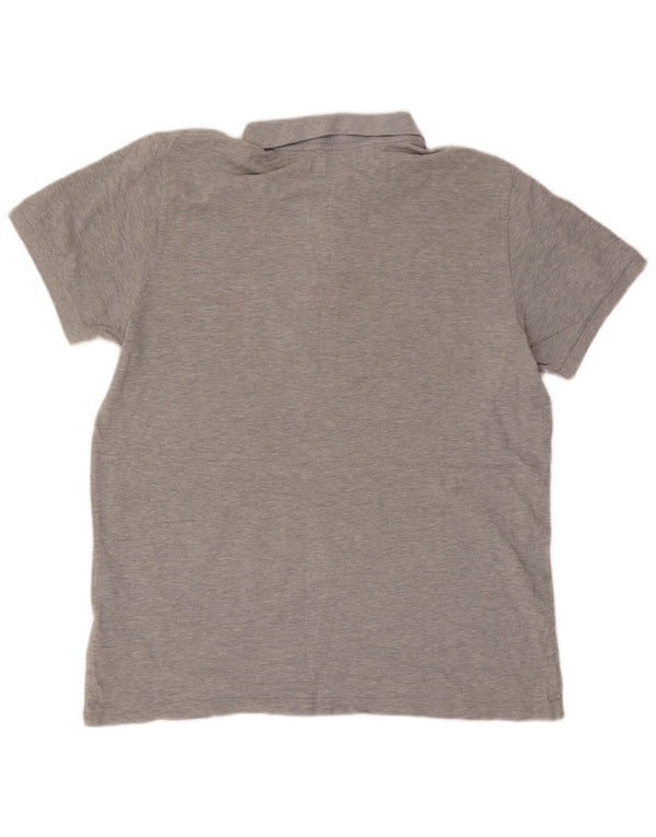 Adidas Polo Hombre XL Algodón Moteado Gris