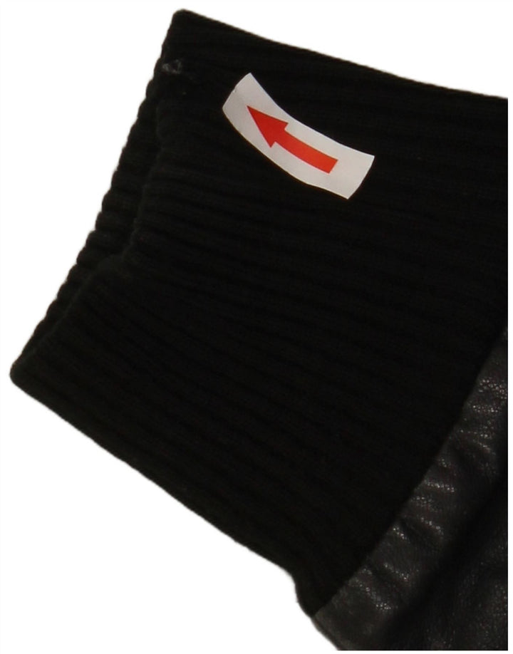Sasch Chaqueta de cuero corta para mujer UK 44 Mediana Negro
