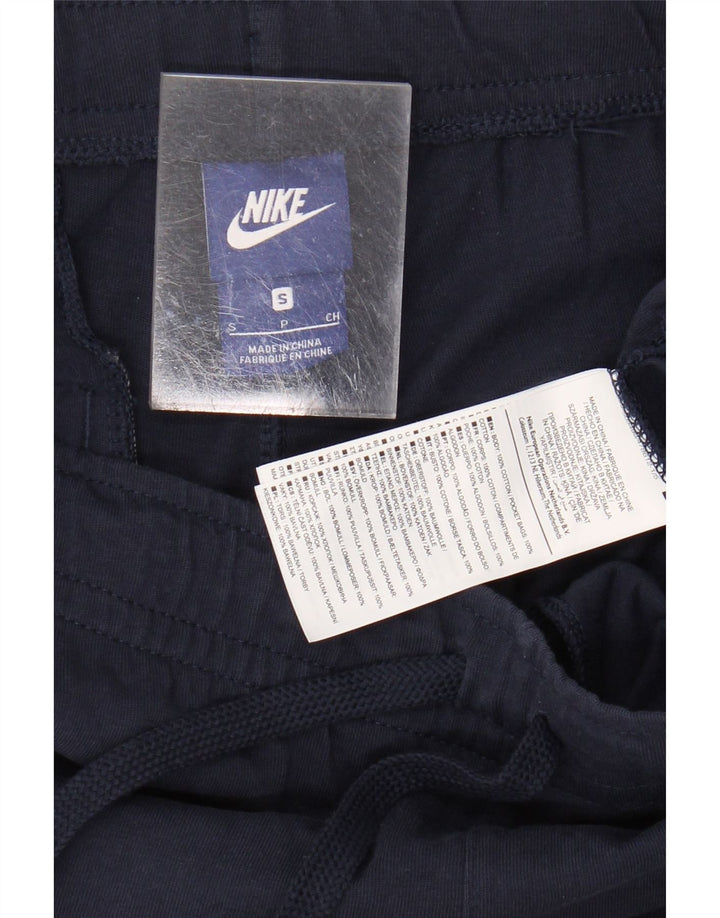 NIKE Mens Sport Shorts Small  Navy Blue Cotton