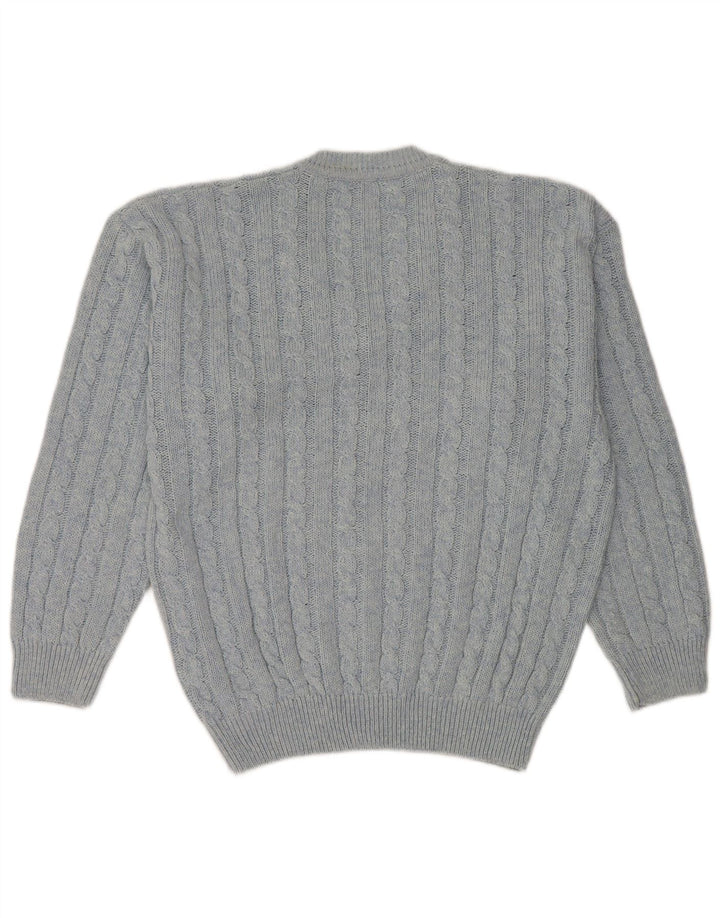 Nanuk Jersey con Cuello en V para Hombre Algodón Azul Medio