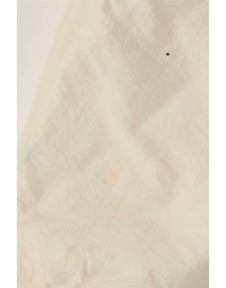 Vintage mujer bombardero chaqueta Reino Unido 14 blanco grande