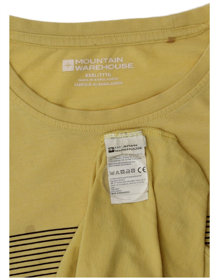 Mountain Warehouse Camiseta gráfica para hombre Top 3XL Algodón amarillo