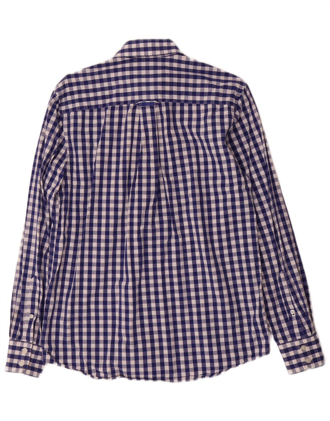 Crew Clothing Camisa para hombre Small Blue Gingham Cotton