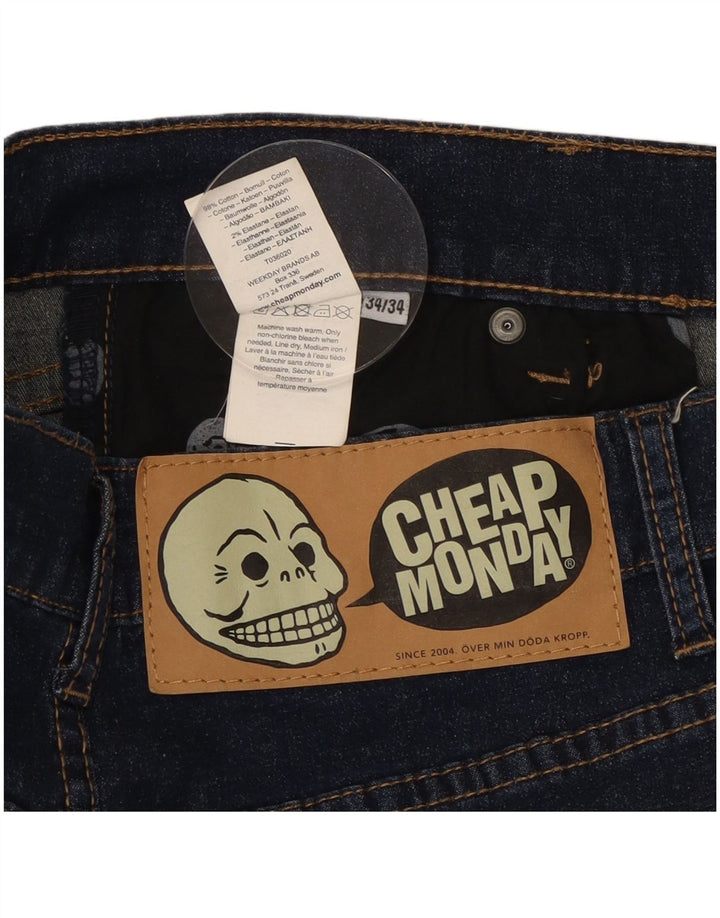 Vaqueros rectos para mujer de Cheap Monday W34 L26 Algodón azul marino