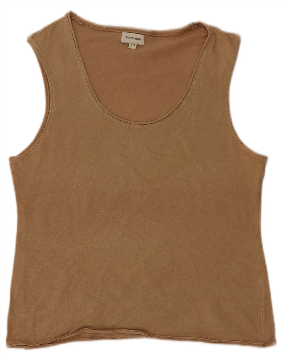 Henry Cottons Camiseta sin mangas para mujer IT 44 Algodón caqui mediano