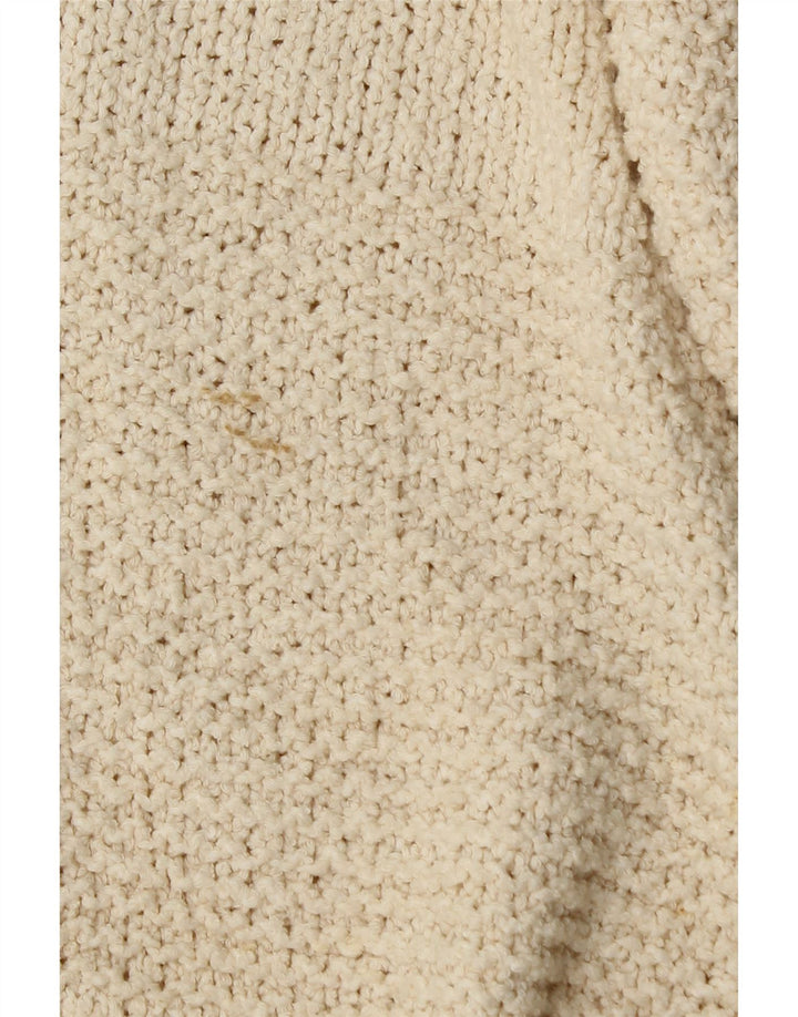 Topshop Jersey extragrande con cuello de tortuga para mujer UK 8 Small Off White