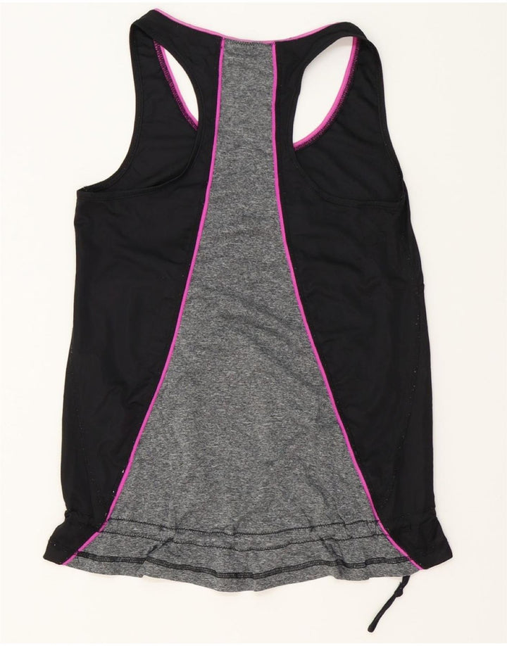 FILA Womens Vest Top UK 14 Large Black Colourblock Polyester Vintage Fila and Second-Hand Fila from Messina Hembry 