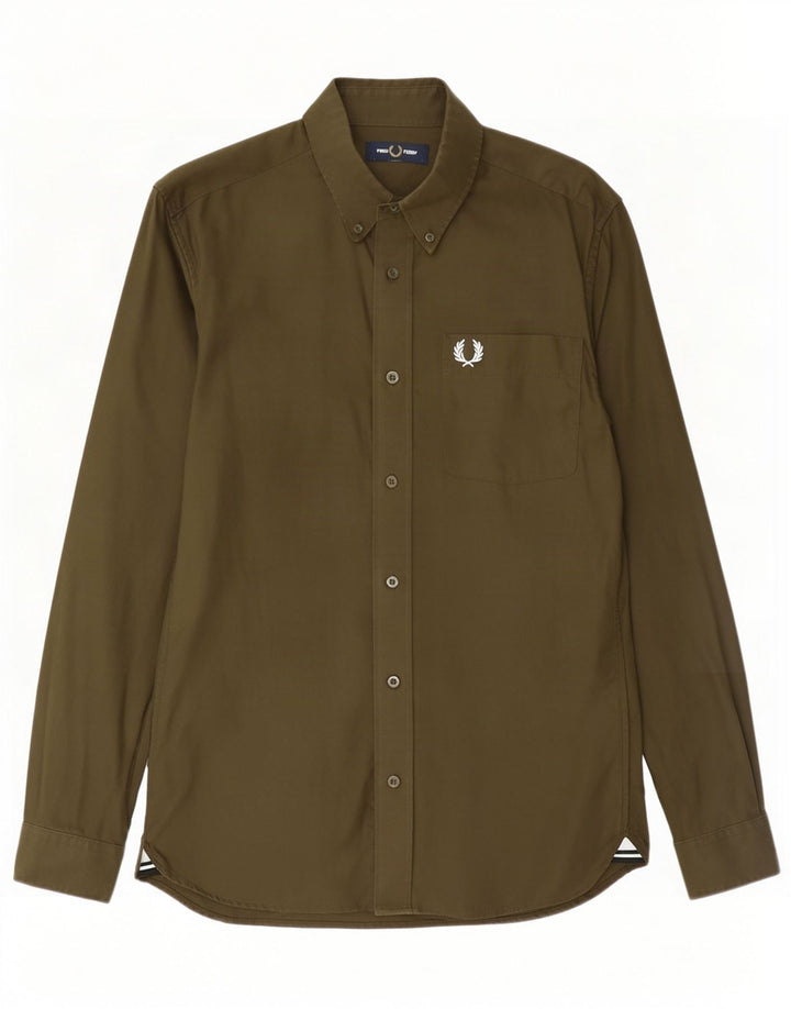 Camisa Fred Perry Hombre Pequeña Algodón Caqui