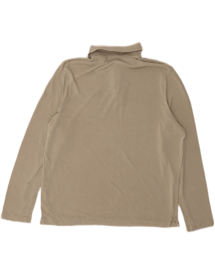 Zara Hombre Polo Manga Larga Gris Medio