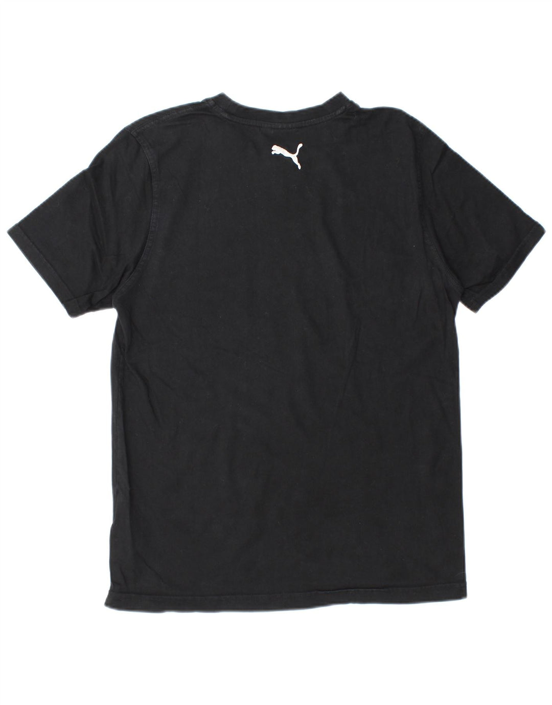 PUMA Camiseta gráfica para hombre Top mediano de algodón negro