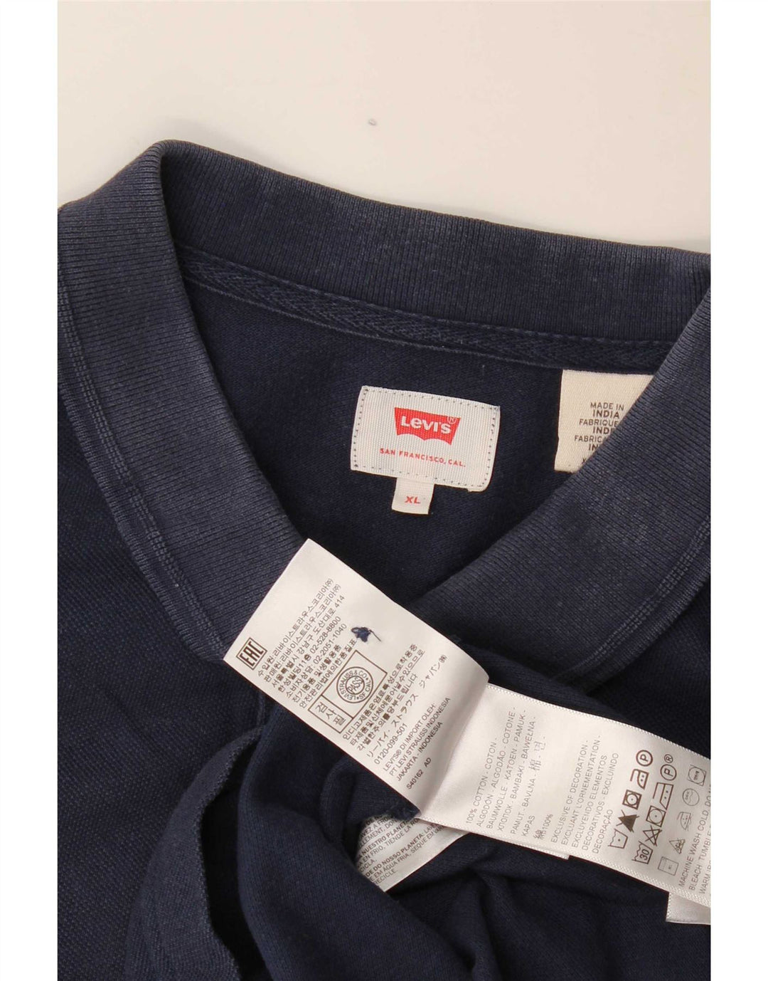 Polo Levi's Hombre XL Algodón Azul Marino