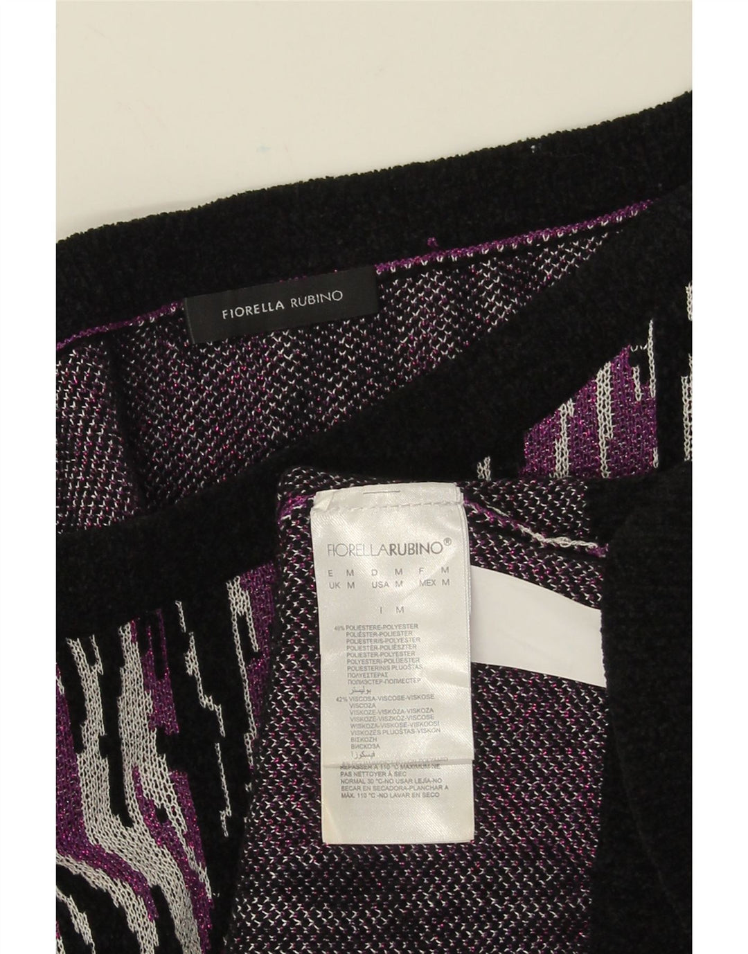 Florela Rubino Suéter de cuello redondo para mujer UK 40 Mediano Multicolor