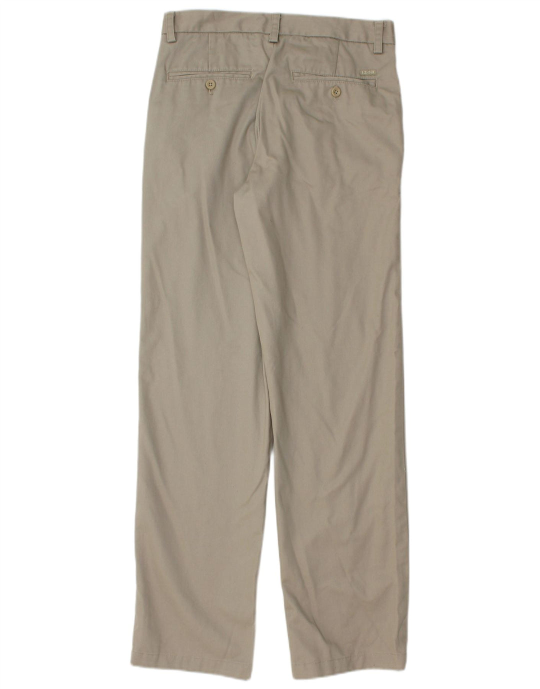 IZOD Pantalón chino recto para hombre W29 L32 Algodón beige