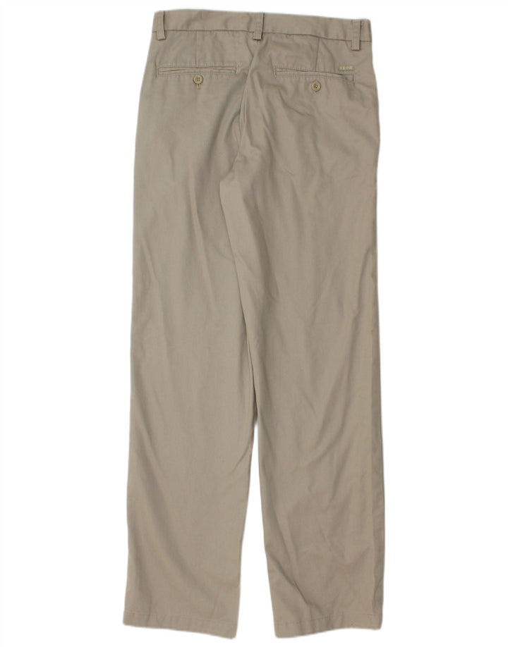 IZOD Pantalón chino recto para hombre W29 L32 Algodón beige
