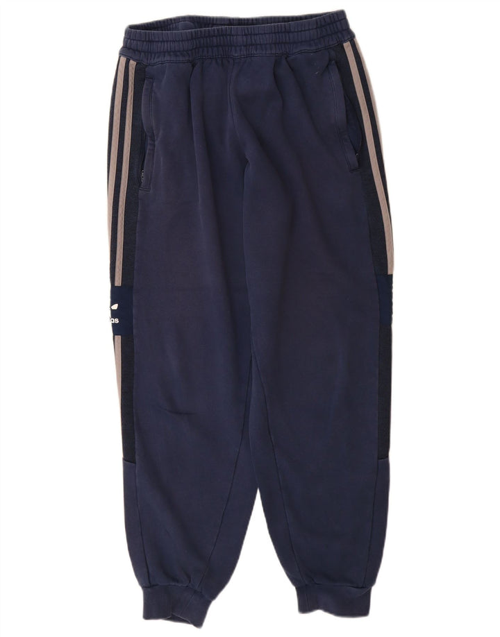 Adidas Hombre Pantalones De Chándal Joggers Medium Azul Marino Algodón