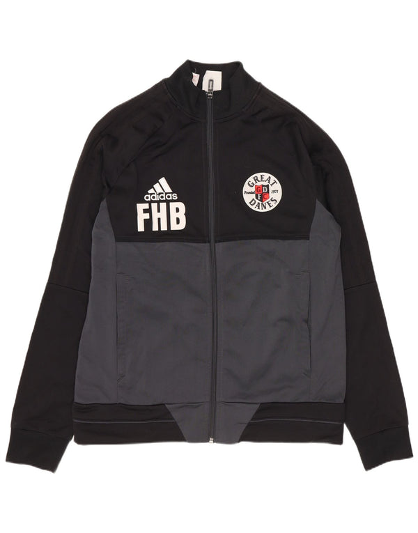 Adidas - Chaqueta de chándal para niños Great Danes FC (13-14 años), color negro