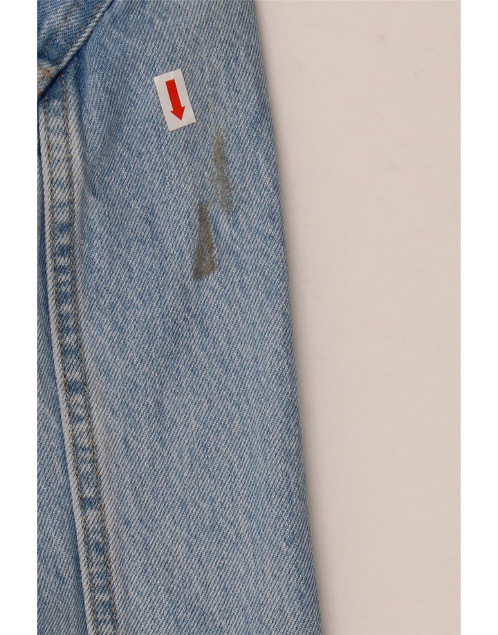 Levi's Chaqueta vaquera corta para mujer Reino Unido 46 Algodón floral azul grande