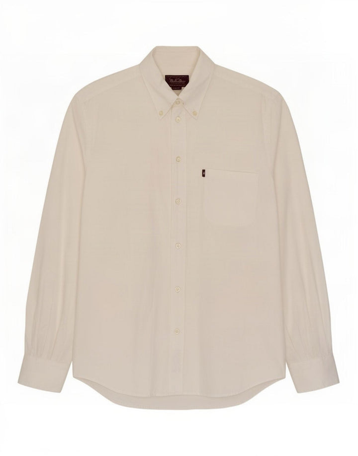 Camisa Marlboro Classics Hombre Grande Algodón Blanco
