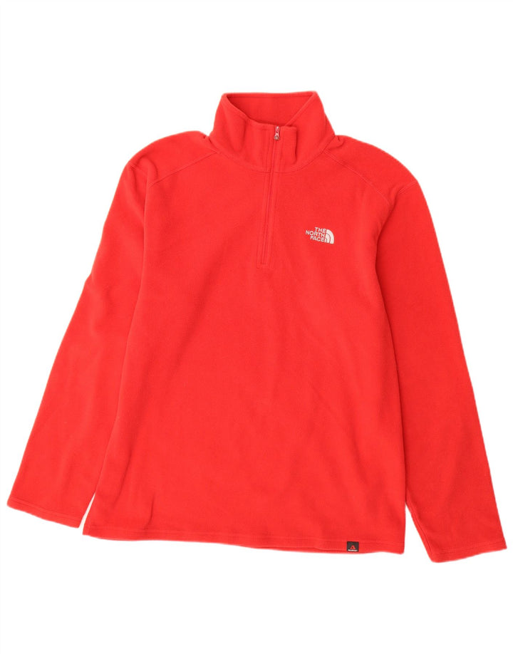 The North Face Jersey De Polar Con Cremallera Y Cuello Para Hombre Poliéster Rojo Mediano