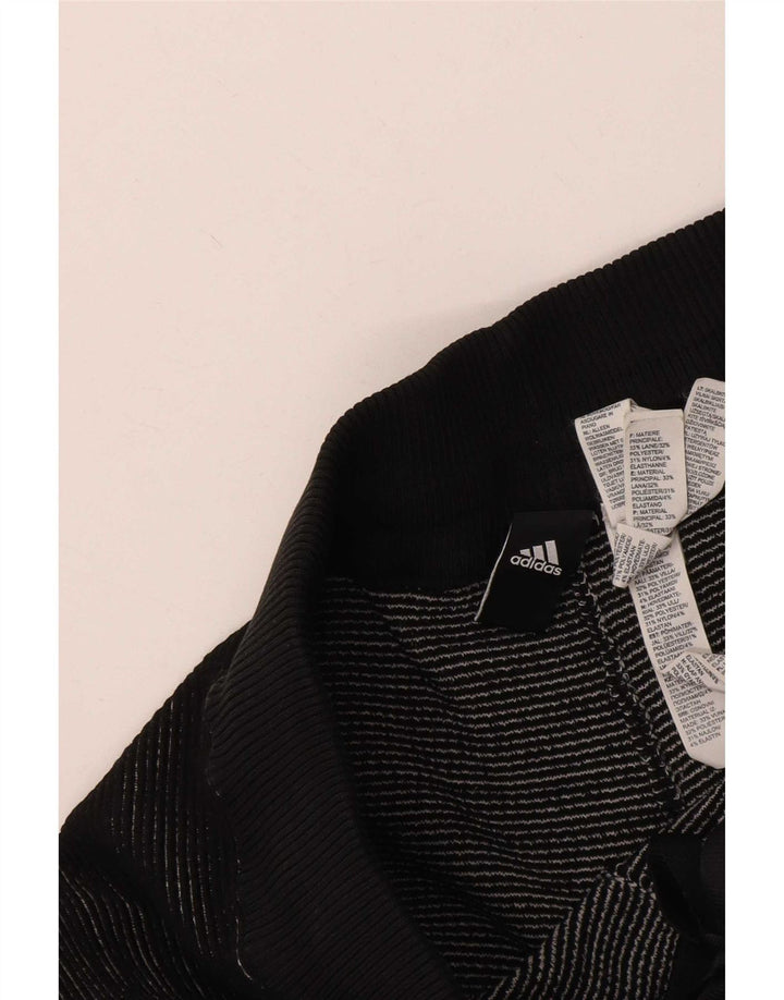 Adidas Hombre Pantalones De Chándal Joggers Medium Negro Lana Geométrica