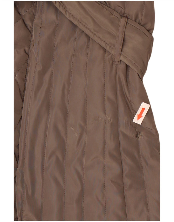 Michael Kors Chaqueta acolchada para mujer UK 18 XL Poliéster marrón
