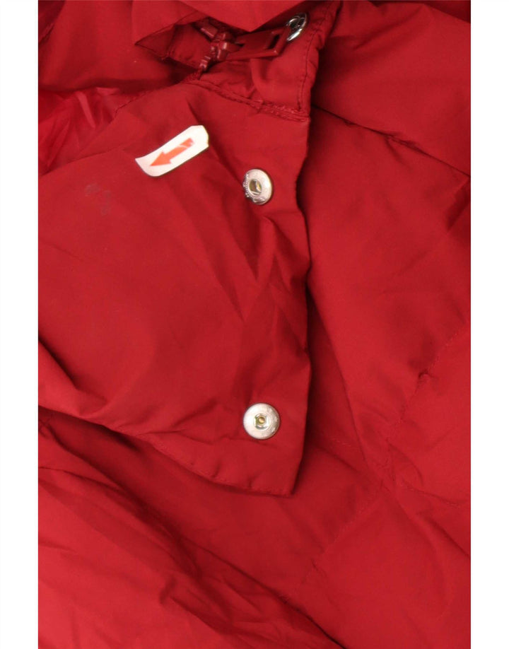 Marks & Spencer Abrigo acolchado extragrande con capucha para mujer UK 46 Large Red