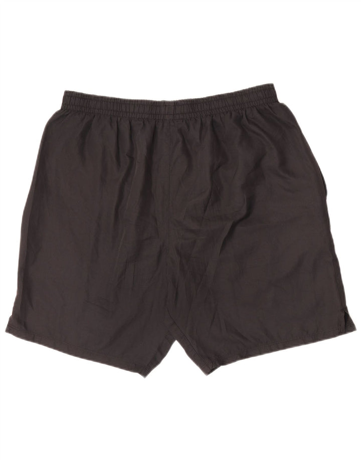 Pantalones cortos deportivos Umbro para hombre, poliéster color block negro grande
