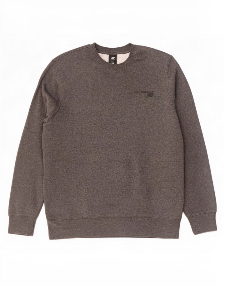 New Balance Hombre Sudadera Jumper XL Gris Moteado