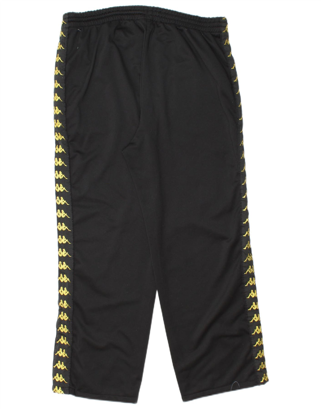 KAPPA Hombre Pantalones De Chándal Gráfico Joggers XL Poliéster Negro