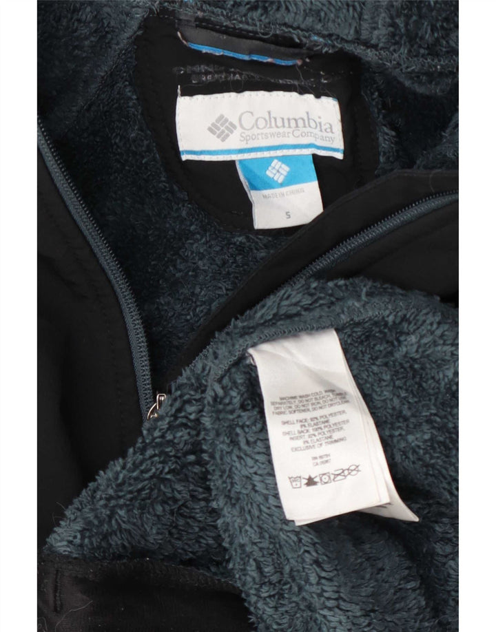 Columbia Chaqueta cortavientos con capucha para hombre UK 36 Small Poliéster azul marino