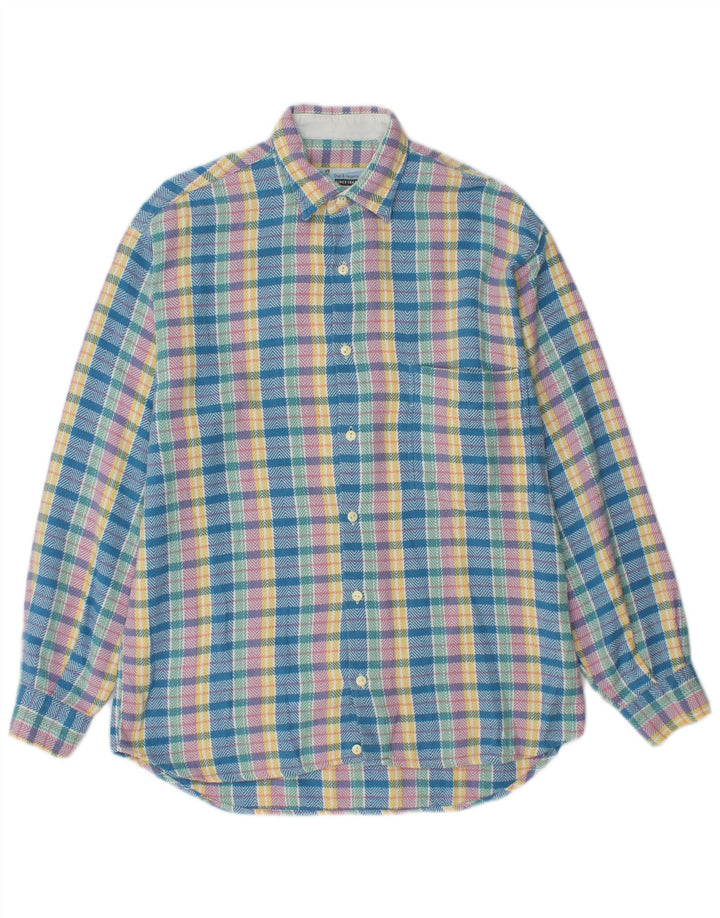 SIRIO Mens Flannel Shirt Medium Multicoloured Check